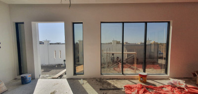 Curtain wall window double glazing in Muscat and Sohar Oman 9 - حائط الستارة ونافذة زجاج… – curtain wall window double glazing – Al Noor Mu…