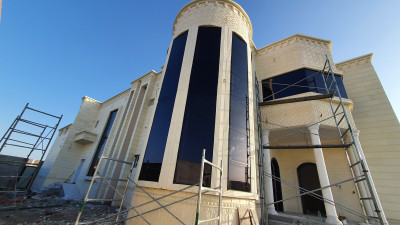 Curtain wall window double glazing in Muscat and Sohar Oman 17 - حائط الستارة ونافذة زجاج… – curtain wall window double glazing – Al Noor M…