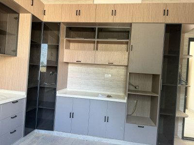 Aluminium kitchen cabinet installation in Muscat and Sohar Oman 9 - تركيب خزانة مطبخ ألمن… – aluminium kitchen cabinet fabrication – Al Noo…