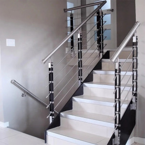 Glass staircase railing installation in Muscat and Sohar Oman 4 - تركيب درابزين درج زجاجي… – glass railing and balustrade installation – Al…